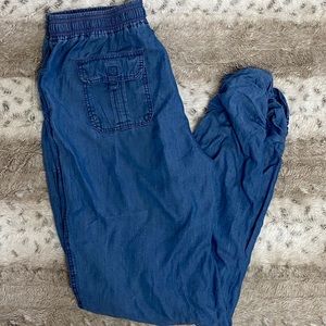 NWT Chambray Joggers